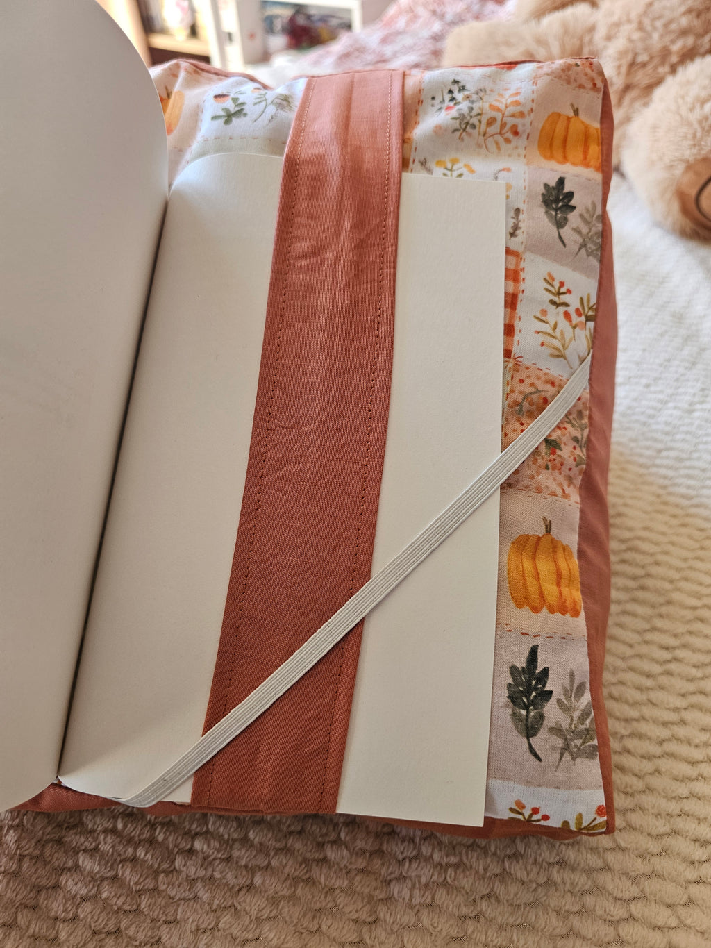 Coussin de lecture Parchwork Citrouilles