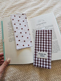 Marque-page Petits coeurs chocolat