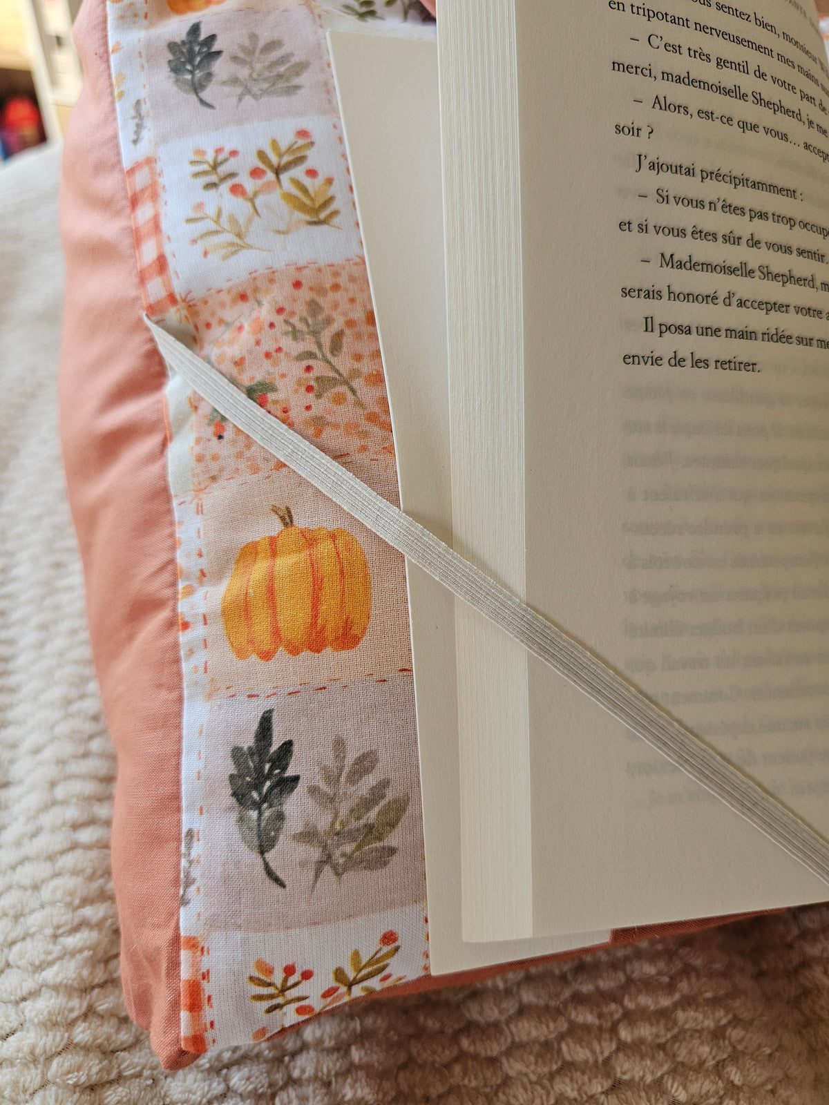 Coussin de lecture Parchwork Citrouilles