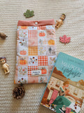 Pochette à livre Broché Patchwork Citrouilles