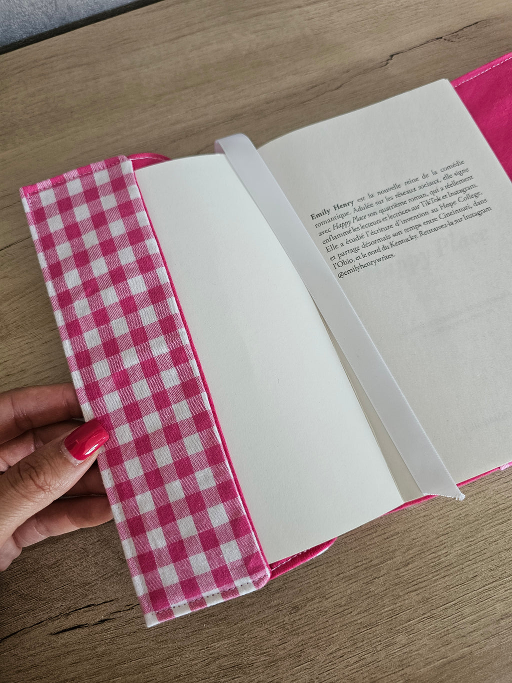 Protège-livre de poche Caro rose