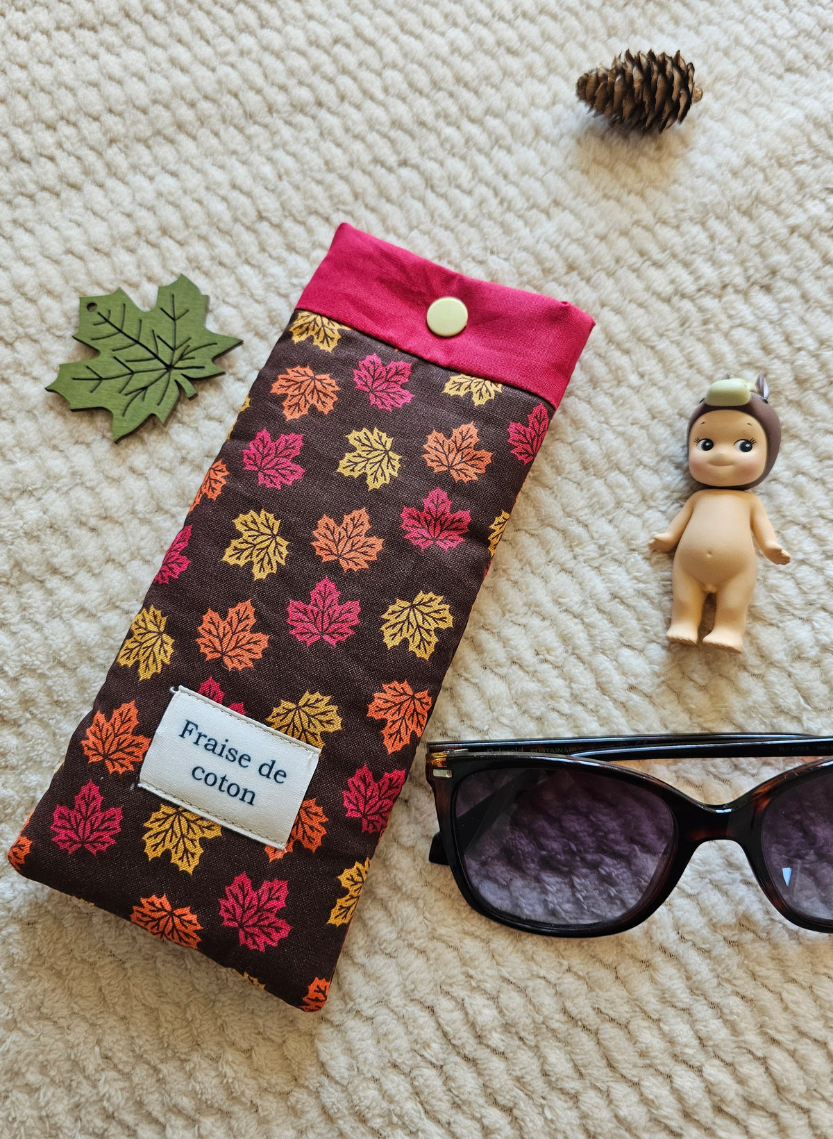 Etui à lunettes Jolies feuilles