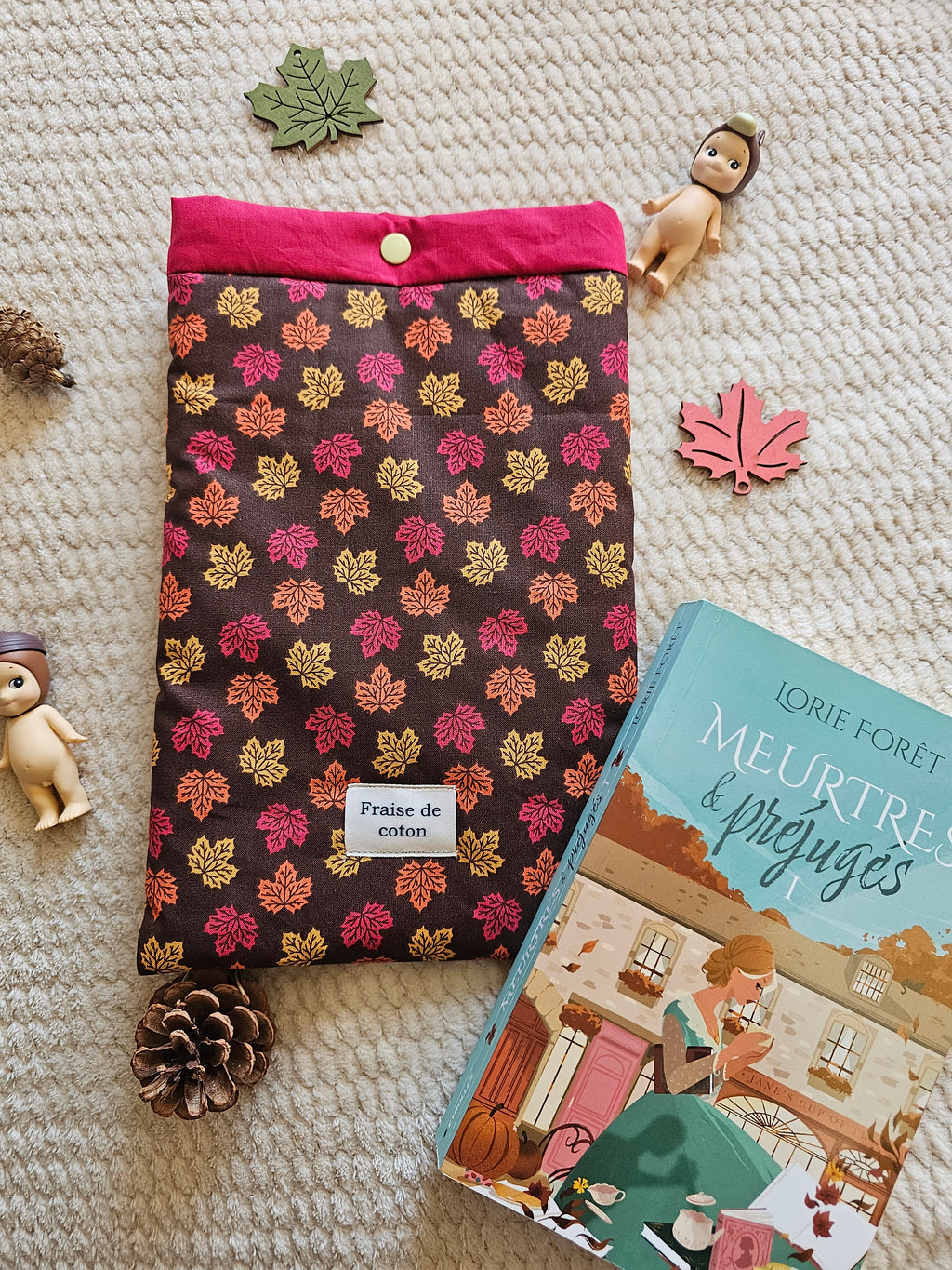Pochette à livre Broché Jolies Feuilles