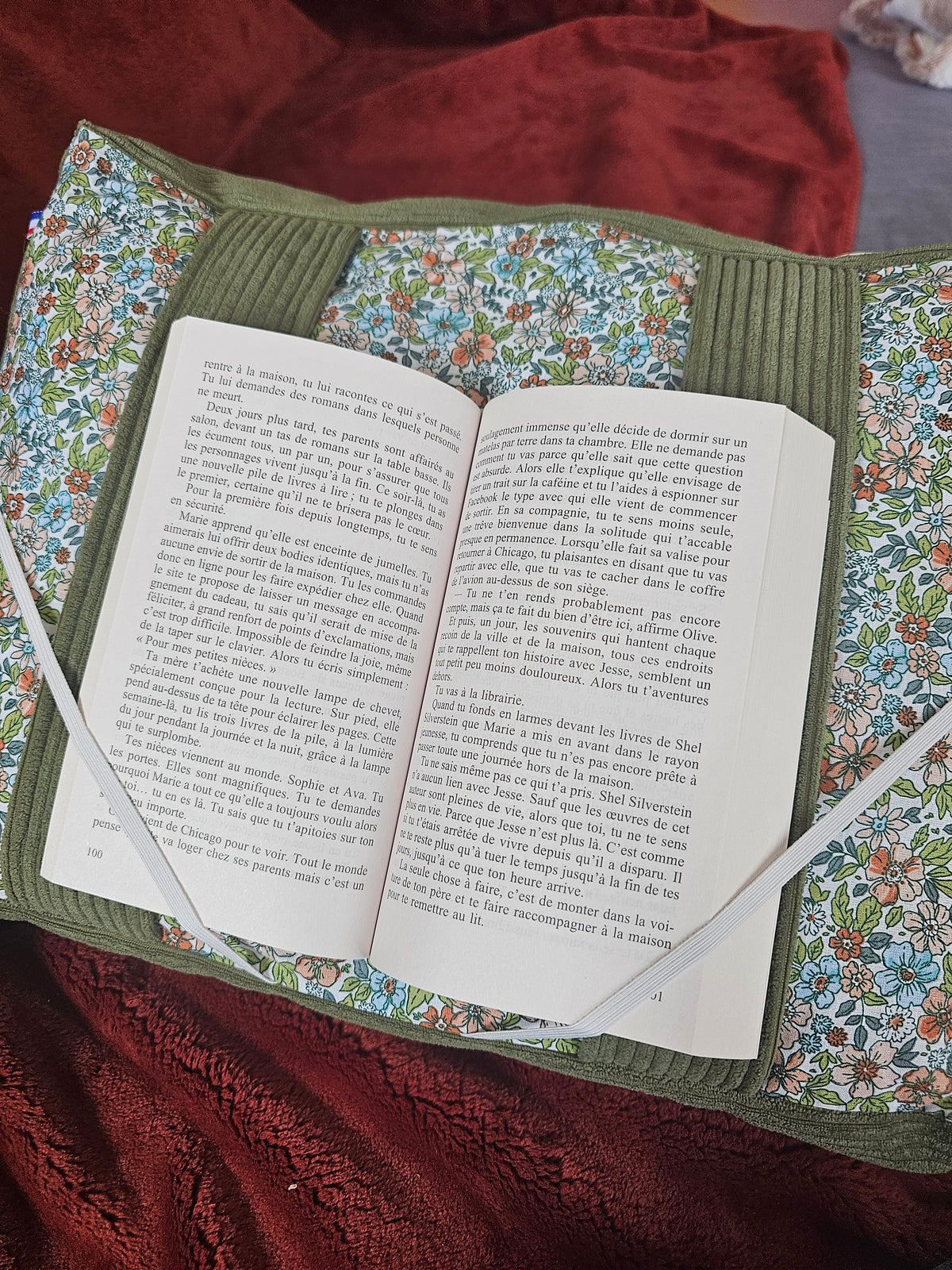 Coussin de lecture personnalisable