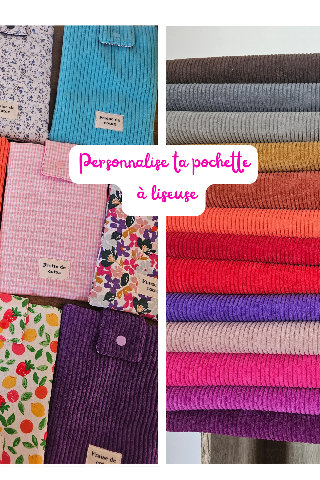 Pochette à liseuse personnalisable