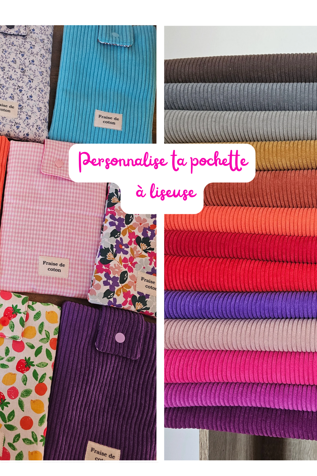 Pochette à liseuse personnalisable