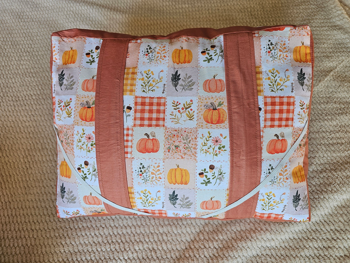 Coussin de lecture Parchwork Citrouilles