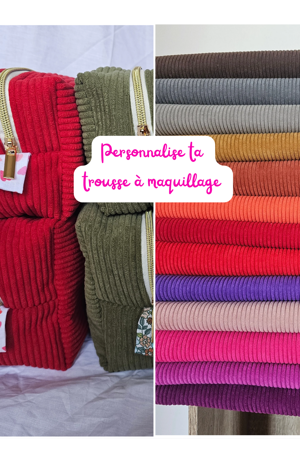 Trousse à maquillage personnalisable