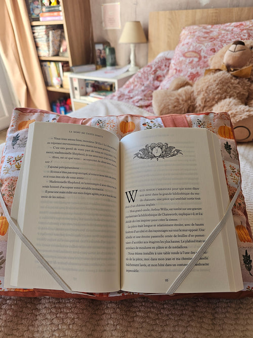 Coussin de lecture Parchwork Citrouilles