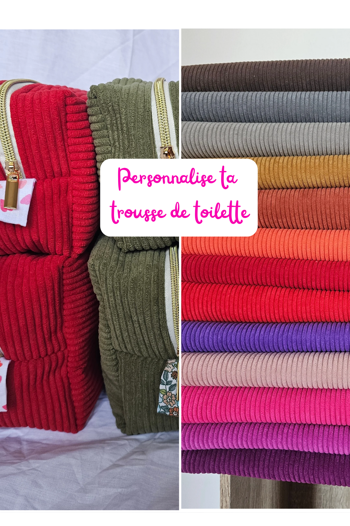 Trousse de toilette personnalisable