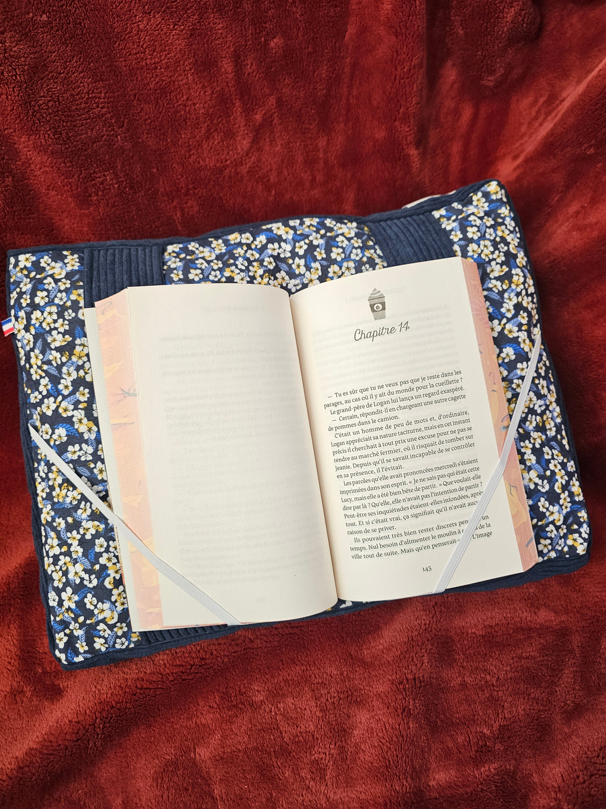 Coussin de lecture Marine